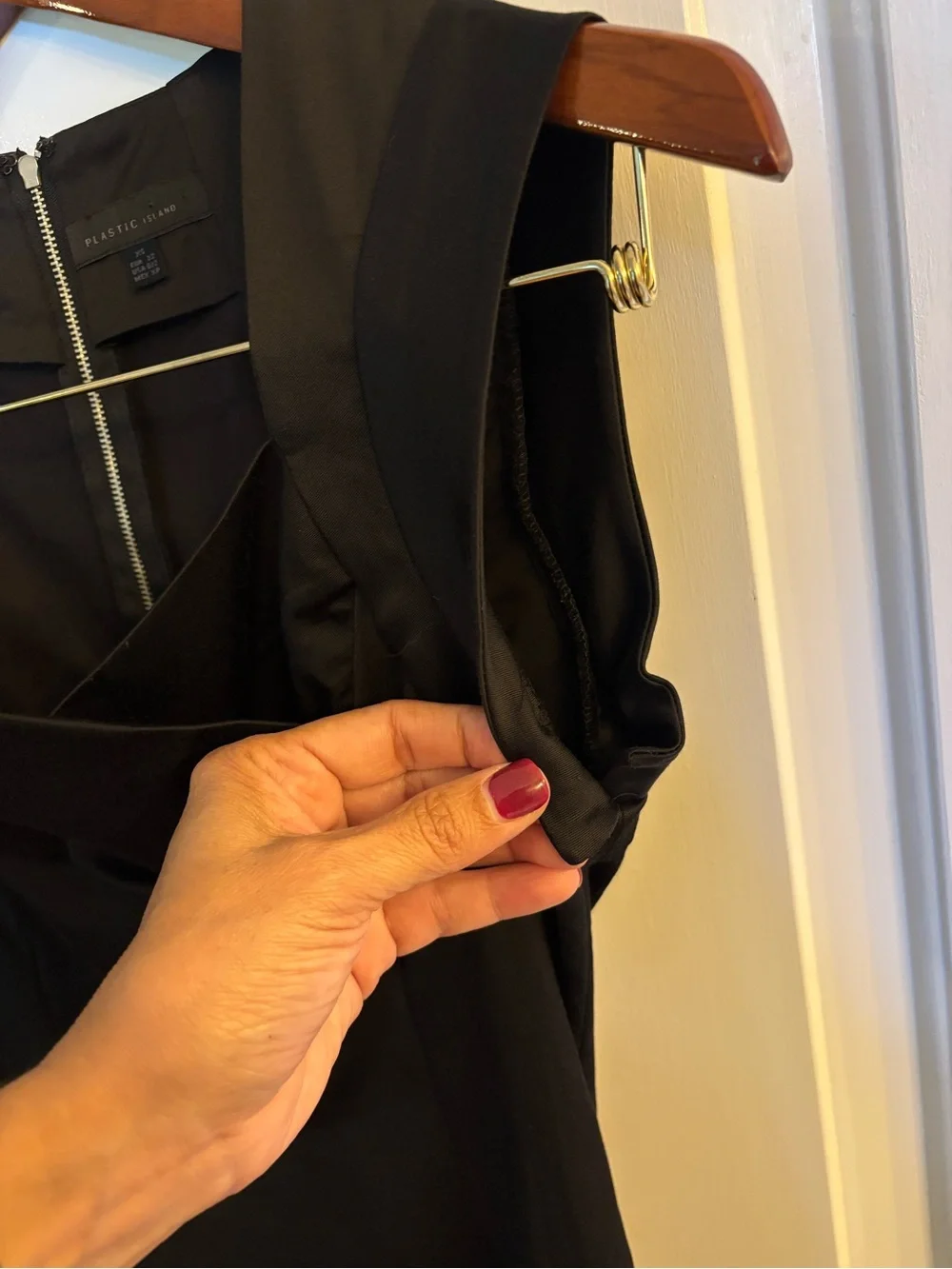 Plastic Island Classic Black Mini Sheath Dress - Picture 3 of 10